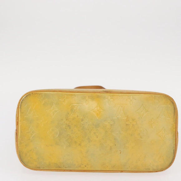 LOUIS VUITTON Monogram Vernis Houston Hand Bag Gris M91053 LV Auth BA8599