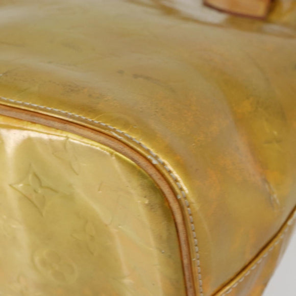 LOUIS VUITTON Monogram Vernis Houston Hand Bag Gris M91053 LV Auth BA8600