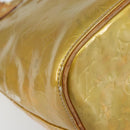 LOUIS VUITTON Monogram Vernis Houston Hand Bag Gris M91053 LV Auth BA8600-18