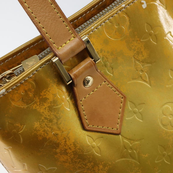 LOUIS VUITTON Monogram Vernis Houston Hand Bag Gris M91053 LV Auth BA8600