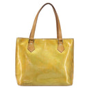 LOUIS VUITTON Monogram Vernis Houston Hand Bag Gris M91053 LV Auth BA8600-13