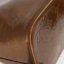 LOUIS VUITTON Monogram Vernis Houston Hand Bag Bronze M91122 LV Auth BA8601-8