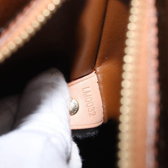 LOUIS VUITTON Monogram Vernis Houston Hand Bag Bronze M91122 LV Auth BA8601