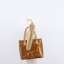 LOUIS VUITTON Monogram Vernis Houston Hand Bag Bronze M91122 LV Auth BA8601-23