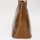 LOUIS VUITTON Monogram Vernis Houston Hand Bag Bronze M91122 LV Auth BA8601-4
