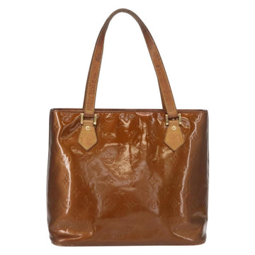 LOUIS VUITTON Monogram Vernis Houston Hand Bag Bronze M91122 LV Auth BA8602 - 0