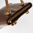 LOUIS VUITTON Monogram Vernis Houston Hand Bag Bronze M91122 LV Auth BA8602-6