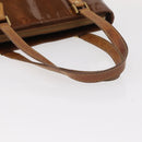 LOUIS VUITTON Monogram Vernis Houston Hand Bag Bronze M91122 LV Auth BA8602-7