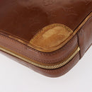 LOUIS VUITTON Monogram Vernis Van Damme Hand Bag Bronze M91125 LV Auth BA8606-14