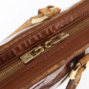 LOUIS VUITTON Monogram Vernis Van Damme Hand Bag Bronze M91125 LV Auth BA8606-17