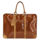 LOUIS VUITTON Monogram Vernis Van Damme Hand Bag Bronze M91125 LV Auth BA8606-13