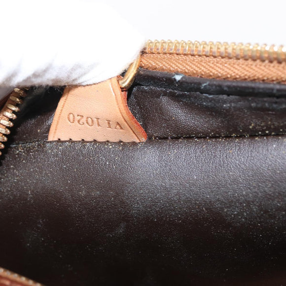 LOUIS VUITTON Monogram Vernis Van Damme Hand Bag Bronze M91125 LV Auth BA8606