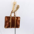 LOUIS VUITTON Monogram Vernis Van Damme Hand Bag Bronze M91125 LV Auth BA8606-23