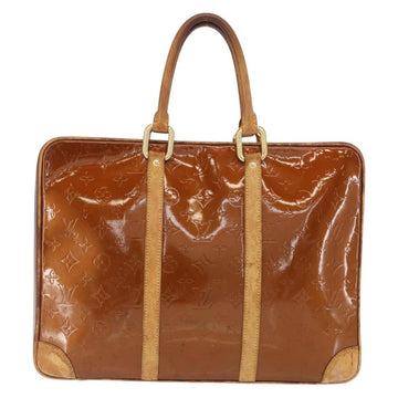 LOUIS VUITTON Monogram Vernis Van Damme Hand Bag Bronze M91125 LV Auth BA8606 - 0