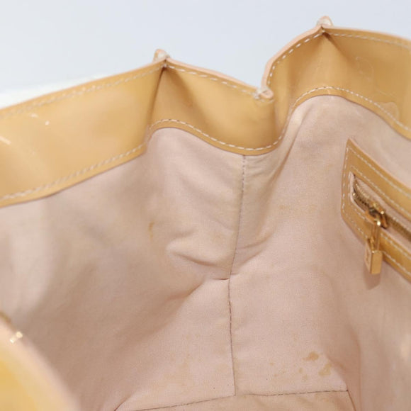 LOUIS VUITTON Vernis Wilshire PM Hand Bag Rose Flow Lantern M91642 Auth BA8608