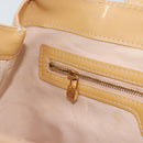 LOUIS VUITTON Vernis Wilshire PM Hand Bag Rose Flow Lantern M91642 Auth BA8608-21