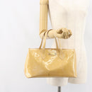 LOUIS VUITTON Vernis Wilshire PM Hand Bag Rose Flow Lantern M91642 Auth BA8608-23