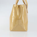 LOUIS VUITTON Vernis Wilshire PM Hand Bag Rose Flow Lantern M91642 Auth BA8608-4