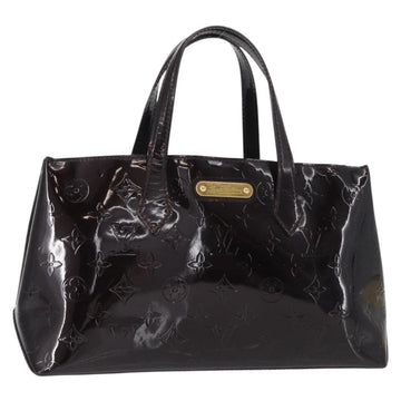 LOUIS VUITTON Monogram Vernis Wilshire PM Bag Amarante M93641 LV Auth BA8609