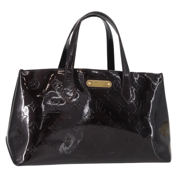 LOUIS VUITTON Monogram Vernis Wilshire PM Bag Amarante M93641 LV Auth BA8609