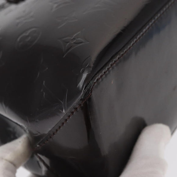 LOUIS VUITTON Monogram Vernis Wilshire PM Tasche Amarante M93641 LV Auth BA8609