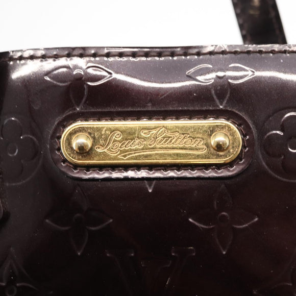 LOUIS VUITTON Monogram Vernis Wilshire PM Tasche Amarante M93641 LV Auth BA8609