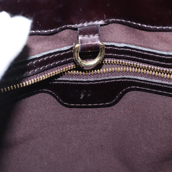 LOUIS VUITTON Monogram Vernis Wilshire PM Bag Amarante M93641 LV Auth BA8609