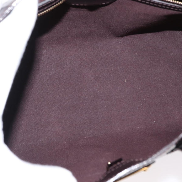 LOUIS VUITTON Monogram Vernis Wilshire PM Tasche Amarante M93641 LV Auth BA8609
