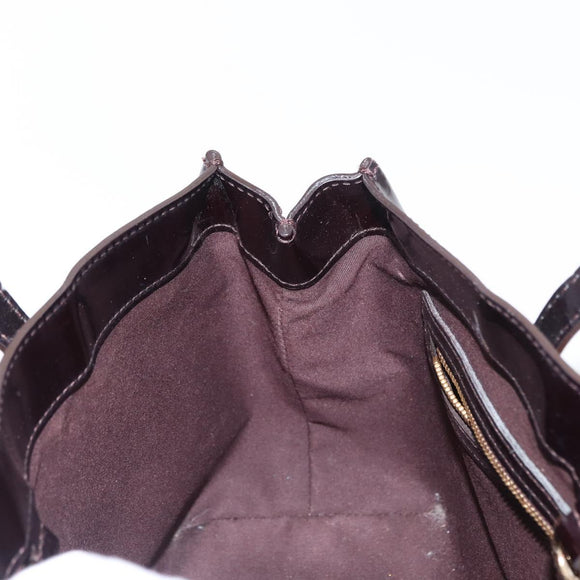 LOUIS VUITTON Monogram Vernis Wilshire PM Tasche Amarante M93641 LV Auth BA8609