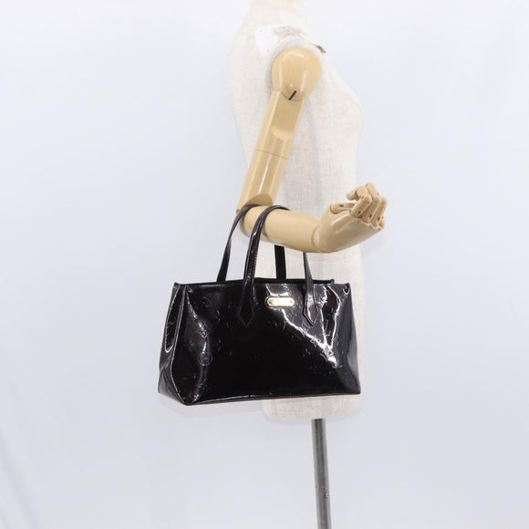 LOUIS VUITTON Monogram Vernis Wilshire PM Tasche Amarante M93641 LV Auth BA8609