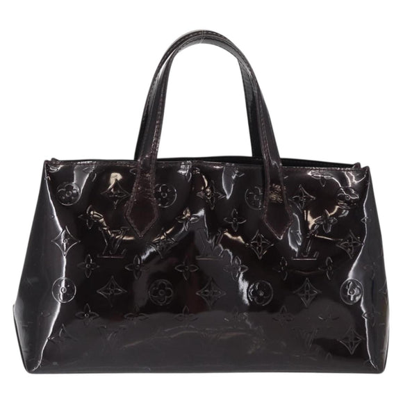 LOUIS VUITTON Monogram Vernis Wilshire PM Bag Amarante M93641 LV Auth BA8609