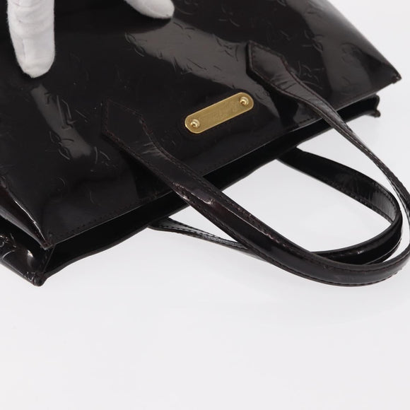 LOUIS VUITTON Monogram Vernis Wilshire PM Tasche Amarante M93641 LV Auth BA8609