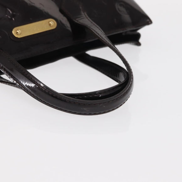 LOUIS VUITTON Monogram Vernis Wilshire PM Tasche Amarante M93641 LV Auth BA8609