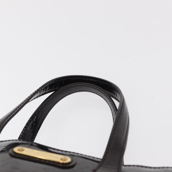 LOUIS VUITTON Monogram Vernis Wilshire PM Tasche Amarante M93641 LV Auth BA8609