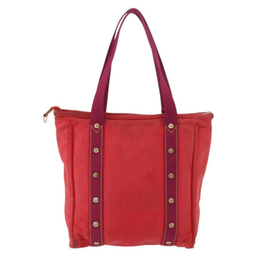 LOUIS VUITTON Antigua Cabas MM Tote Bag Red M40034 LV Auth BA8612 - 0