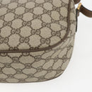 GUCCI GG Supreme Web Sherry Line Bag PVC Beige Gold 89 02 032 Auth BA8614-12