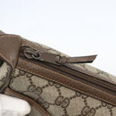 GUCCI GG Supreme Web Sherry Line Bag PVC Beige Gold 89 02 032 Auth BA8614-14