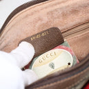 GUCCI GG Supreme Web Sherry Line Bag PVC Beige Gold 89 02 032 Auth BA8614-22