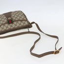 GUCCI GG Supreme Web Sherry Line Bag PVC Beige Gold 89 02 032 Auth BA8614-7