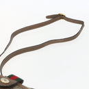 GUCCI GG Supreme Web Sherry Line Bag PVC Beige Gold 89 02 032 Auth BA8614-8