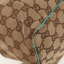 GUCCI GG Canvas Vanity Pouch Beige 124540 Auth BA8615V-17