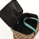 GUCCI GG Canvas Vanity Pouch Beige 124540 Auth BA8615V-20