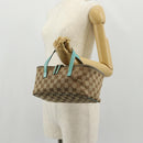 GUCCI GG Canvas Vanity Pouch Beige 124540 Auth BA8615V-24
