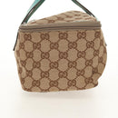 GUCCI GG Canvas Vanity Pouch Beige 124540 Auth BA8615V-3