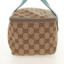 GUCCI GG Canvas Vanity Pouch Beige 124540 Auth BA8615V-4