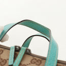 GUCCI GG Canvas Vanity Pouch Beige 124540 Auth BA8615V-14