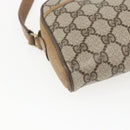 GUCCI GG Supreme Web Sherry Line Bag PVC Beige Gold 116 02 055 Auth BA8616-11