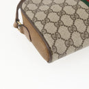 GUCCI GG Supreme Web Sherry Line Bag PVC Beige Gold 116 02 055 Auth BA8616-13