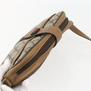 GUCCI GG Supreme Web Sherry Line Bag PVC Beige Gold 116 02 055 Auth BA8616-6