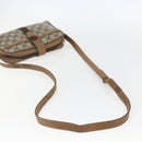 GUCCI GG Supreme Web Sherry Line Bag PVC Beige Gold 116 02 055 Auth BA8616-7